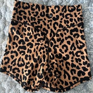 Vitality leopard shorts. Size small. Great condition!